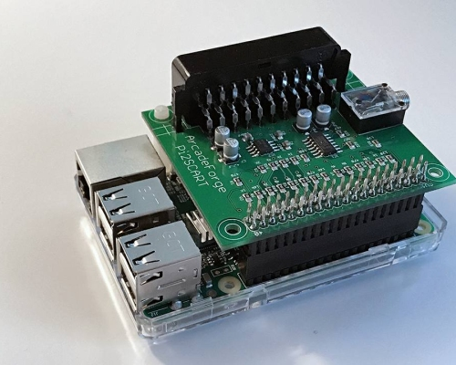 Pi2Scart module connected to a Pi